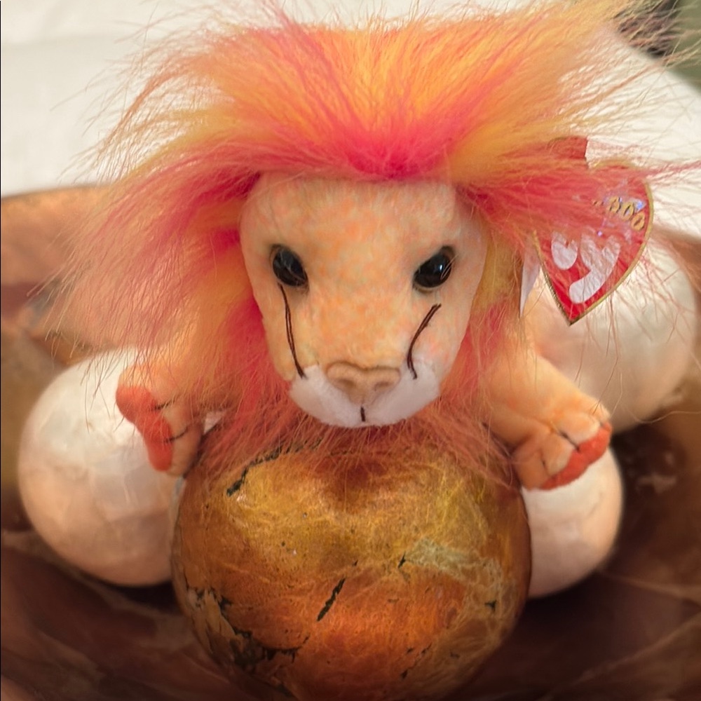 Ty Beanie Babies BUSHY Lion NWT